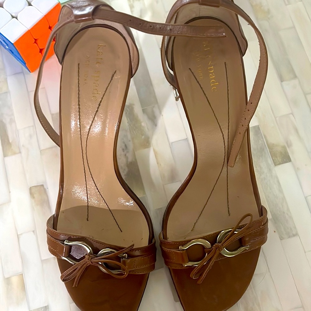 Kate Spade chestnut colored sandals